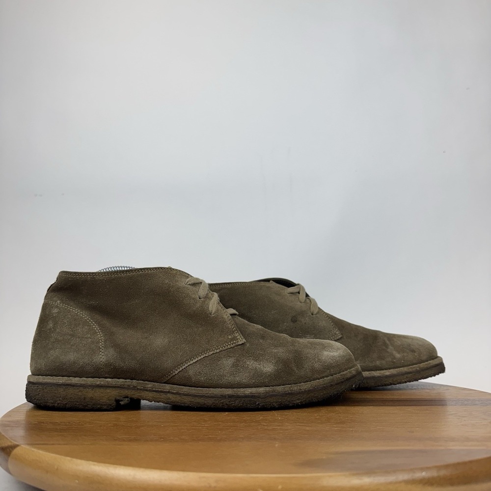 Mens Allen Edmonds‎ Montauk Taupe Brown Suede Chukka Gum Sole Boots Size 9 M GUC